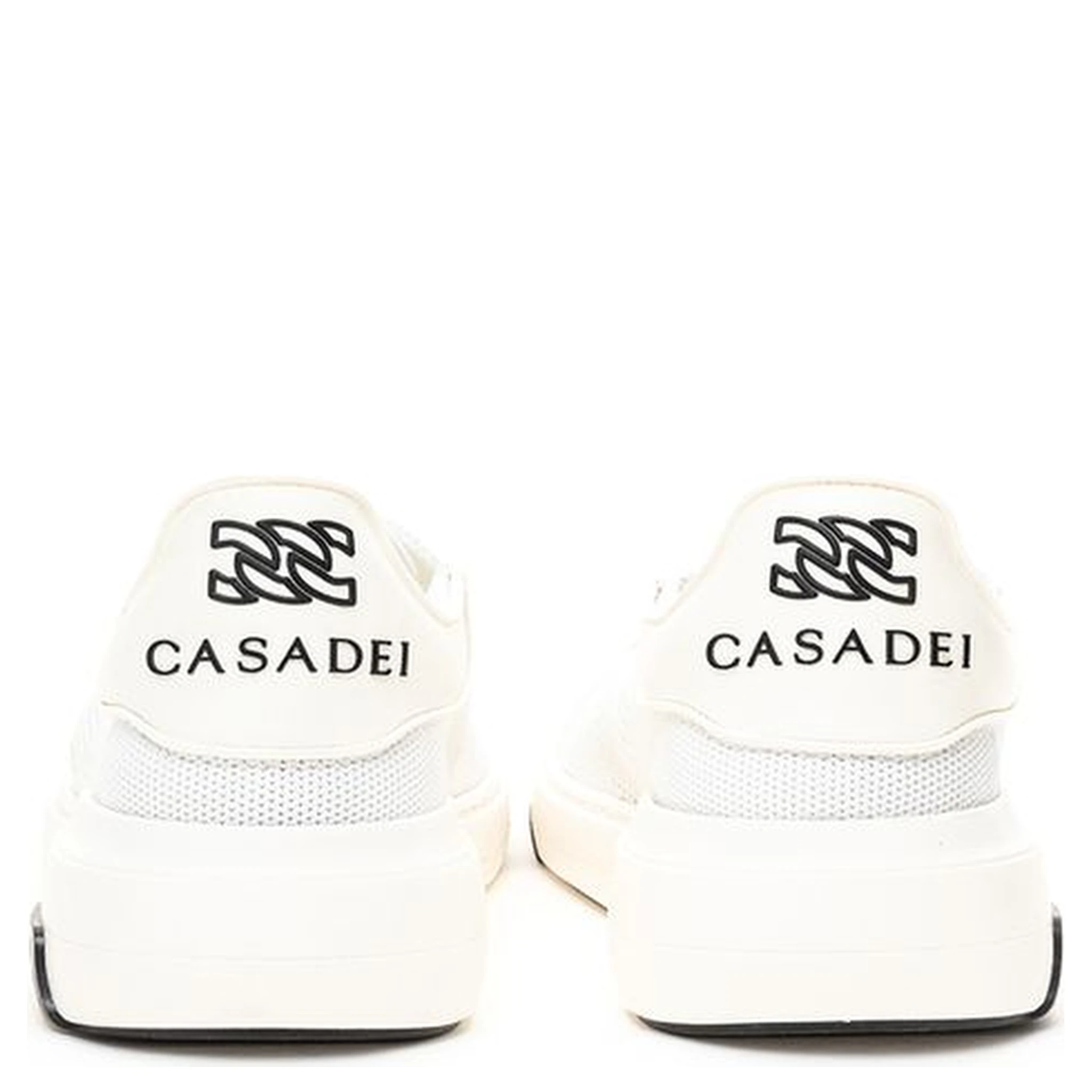 White Leather Athletic Sneakers