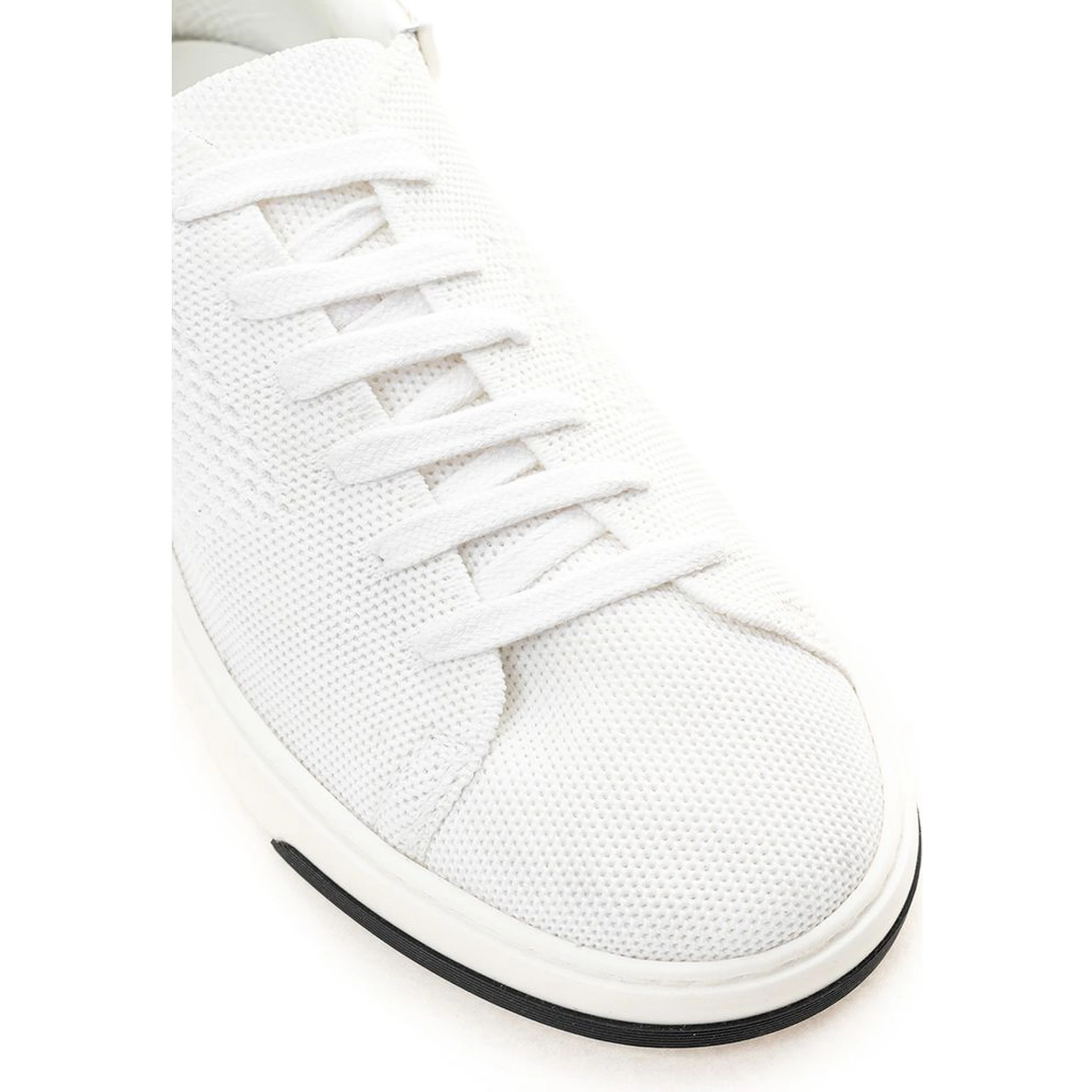 White Leather Athletic Sneakers