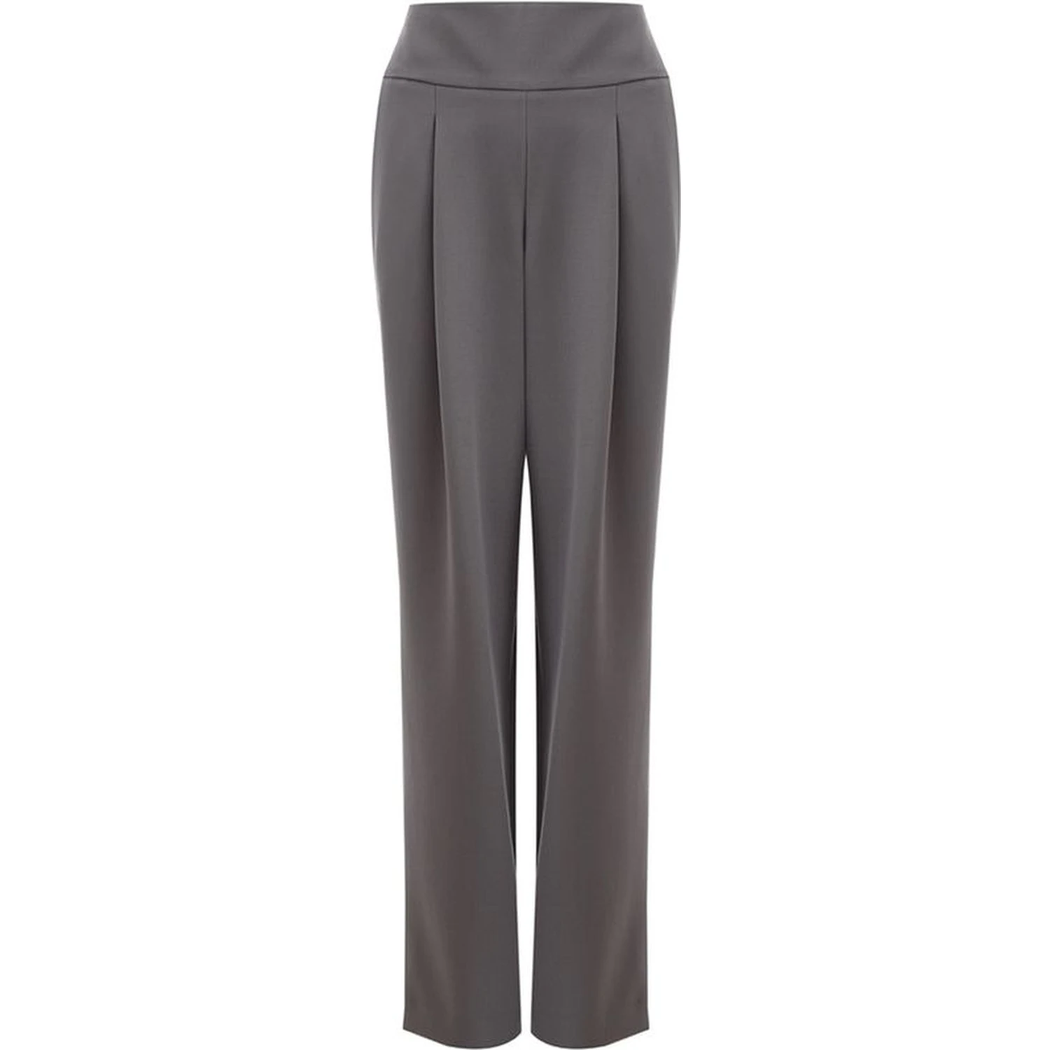 Gray Wool Casual Pants