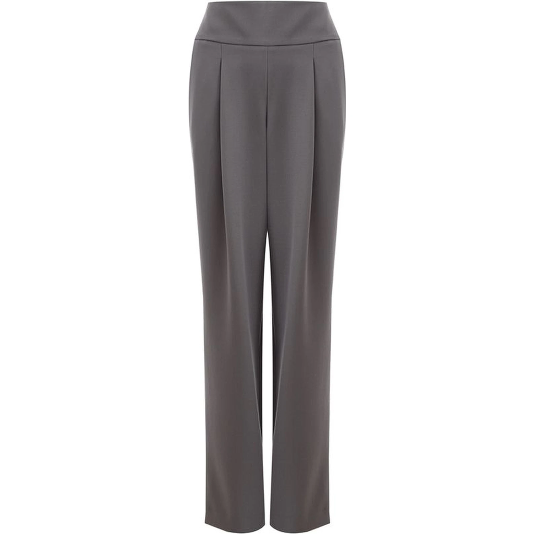 Gray Wool Casual Pants