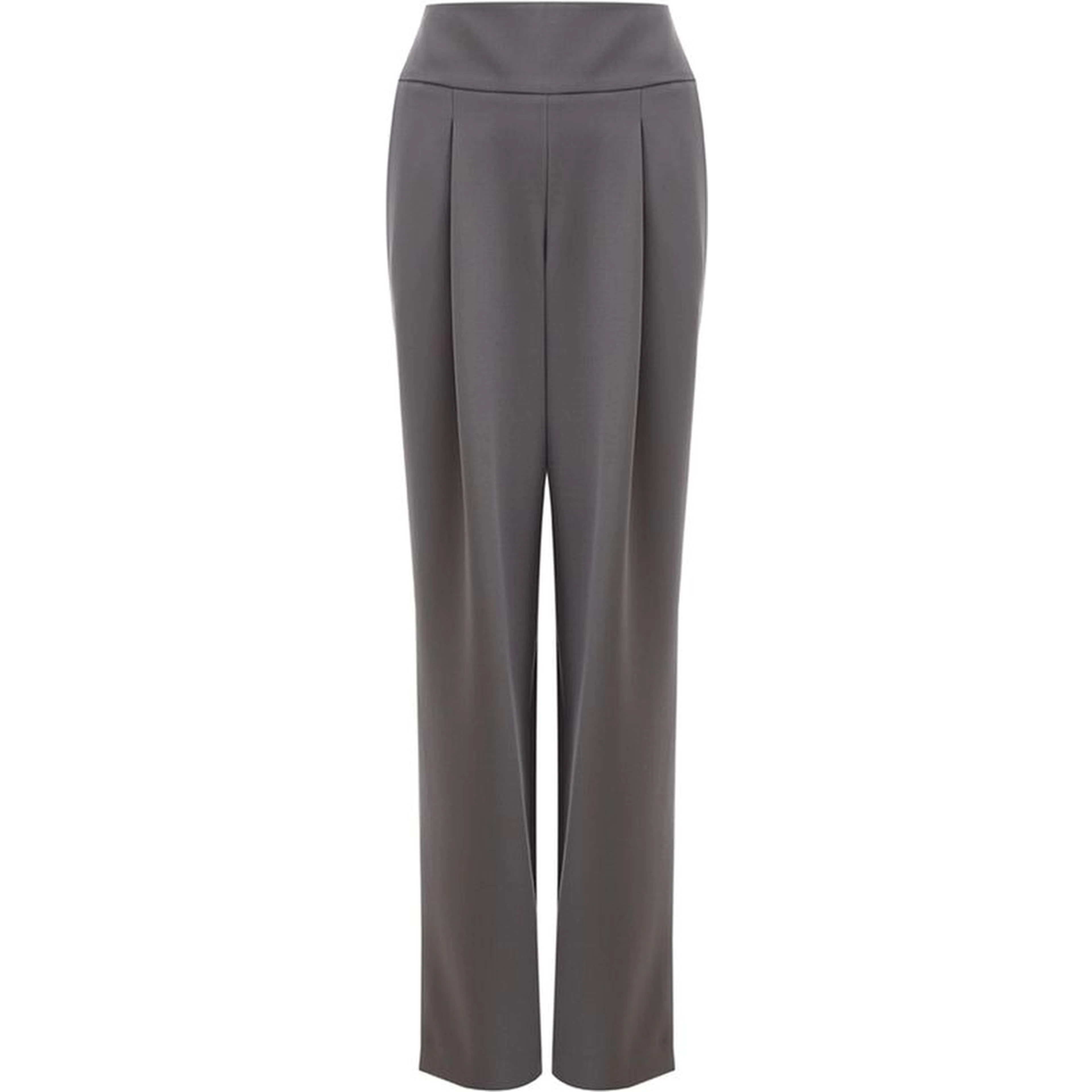 Gray Wool Casual Pants