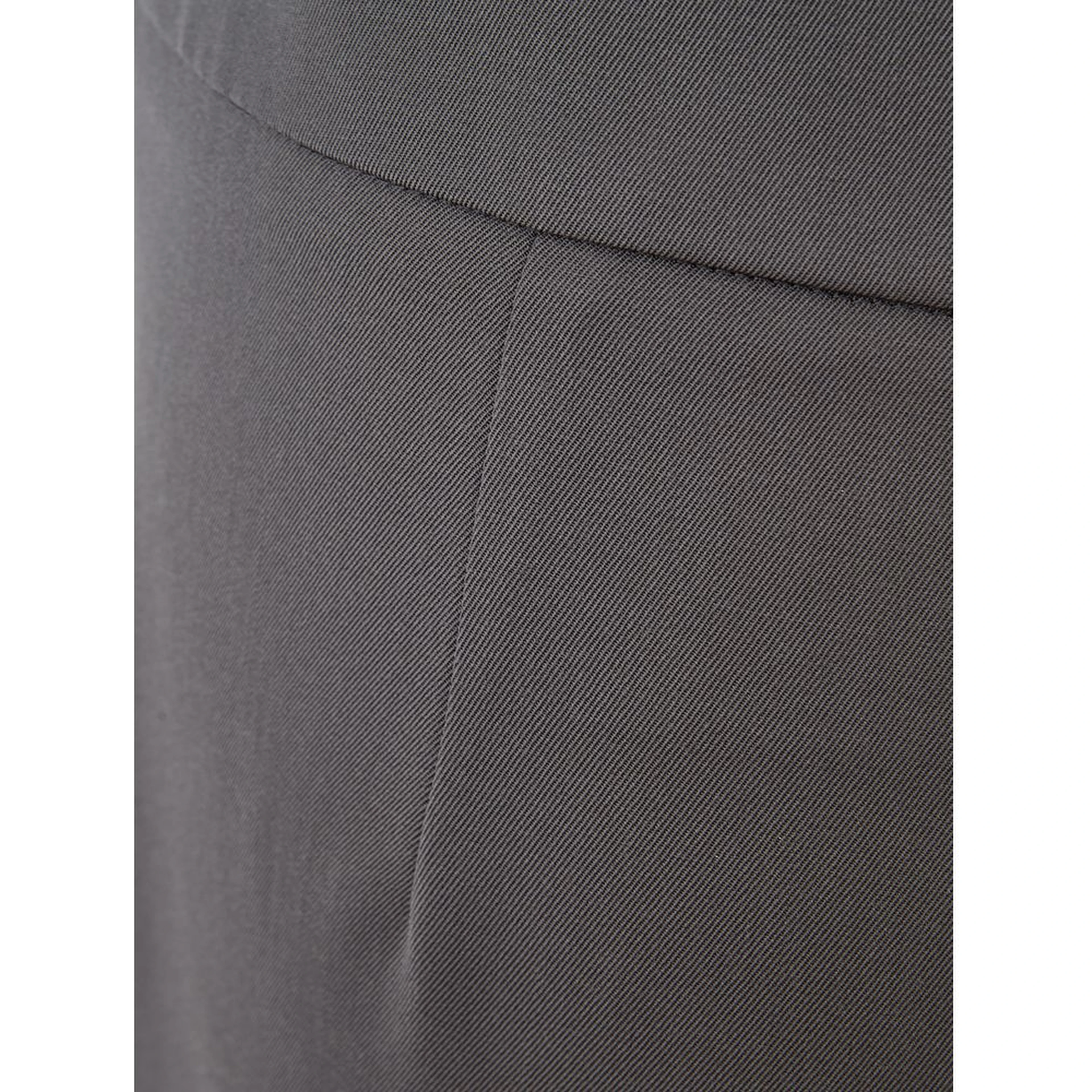 Gray Wool Casual Pants