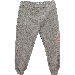 Gray Cotton Athletic Pants