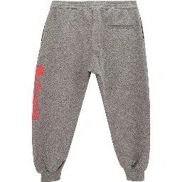 Gray Cotton Athletic Pants