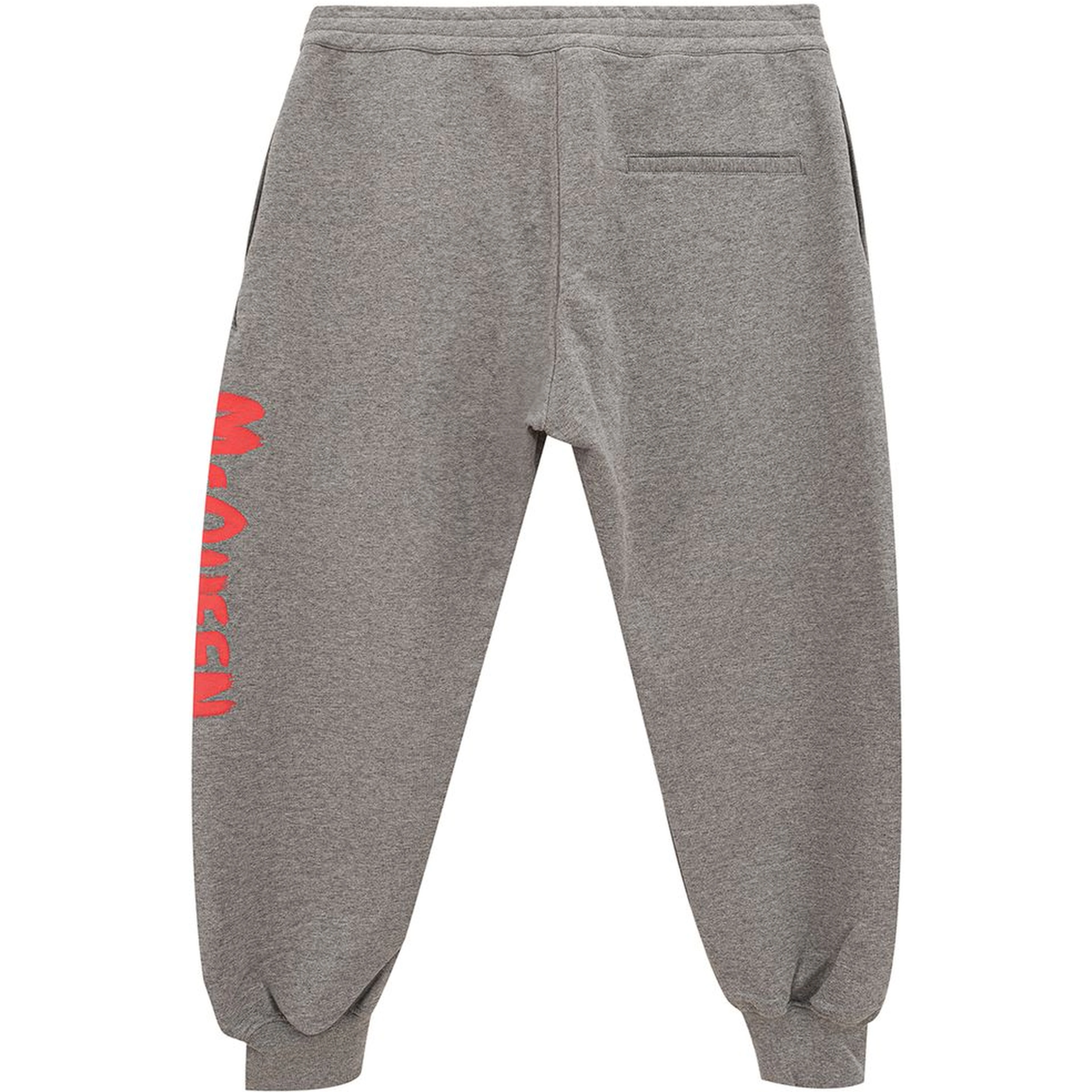 Gray Cotton Athletic Pants