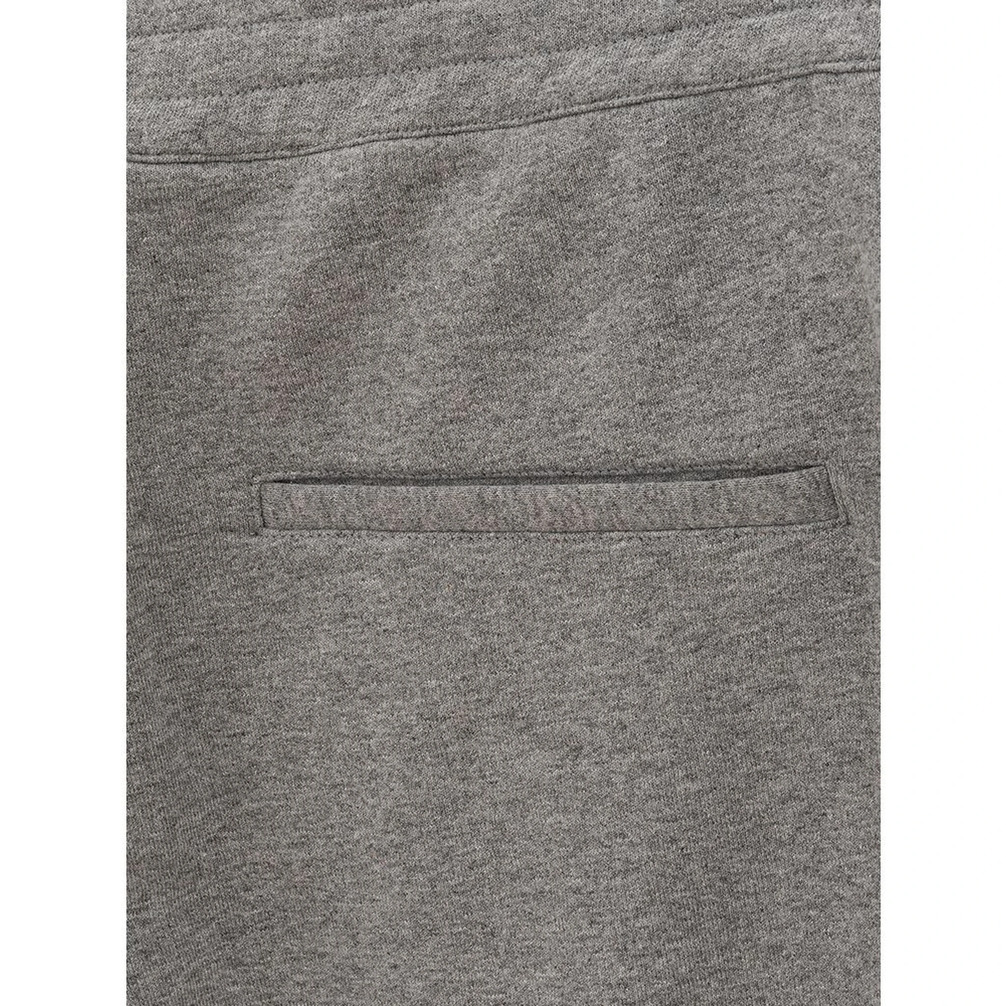 Gray Cotton Athletic Pants