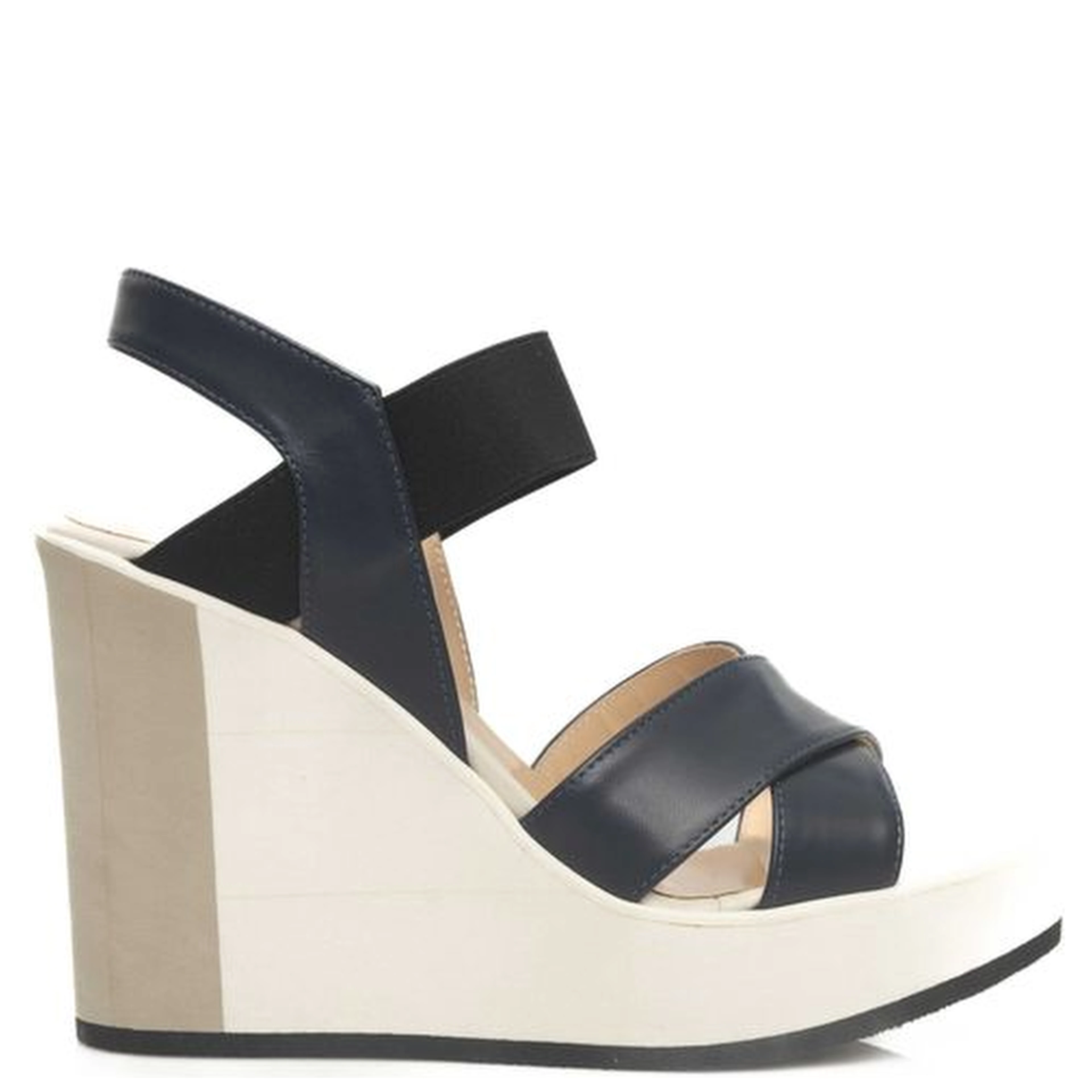 Blue Calfskin Sandal
