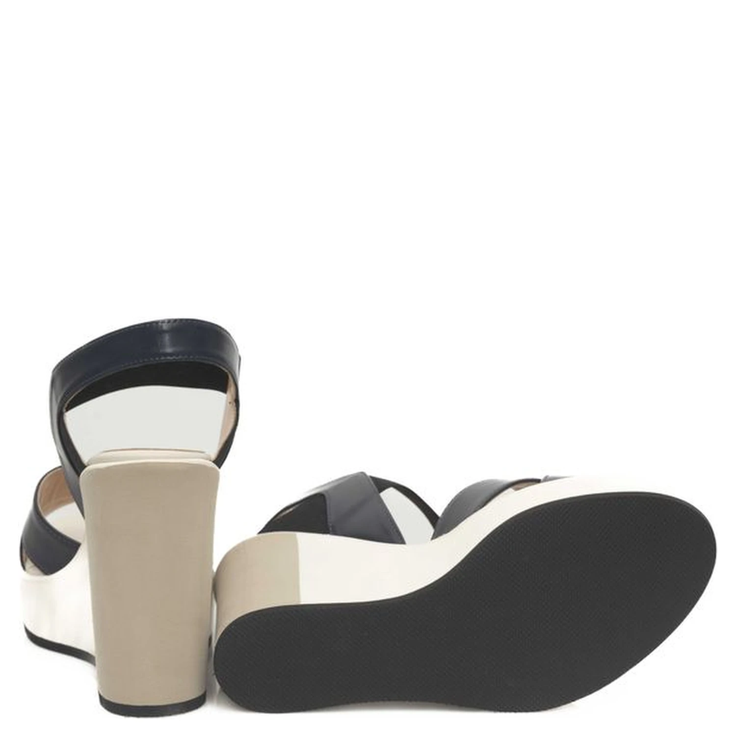 Blue Calfskin Sandal