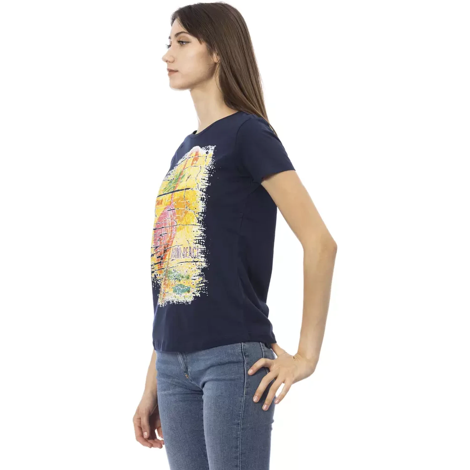 Blue Cotton Tops & T-Shirt