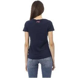 Blue Cotton Tops & T-Shirt