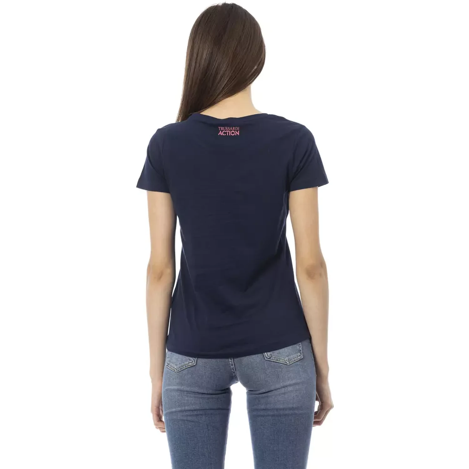 Blue Cotton Tops & T-Shirt