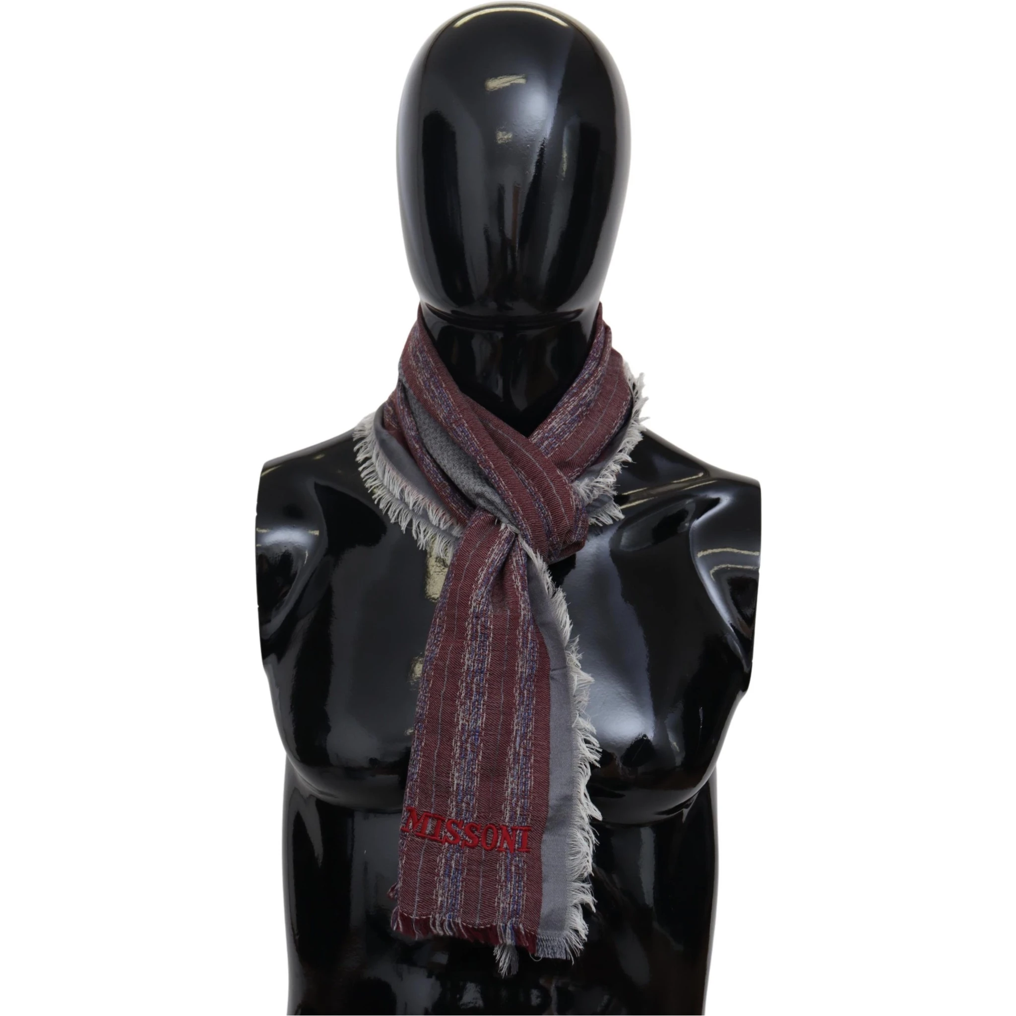 Multicolor Wool Striped Unisex Neck Wrap Shawl Scarf
