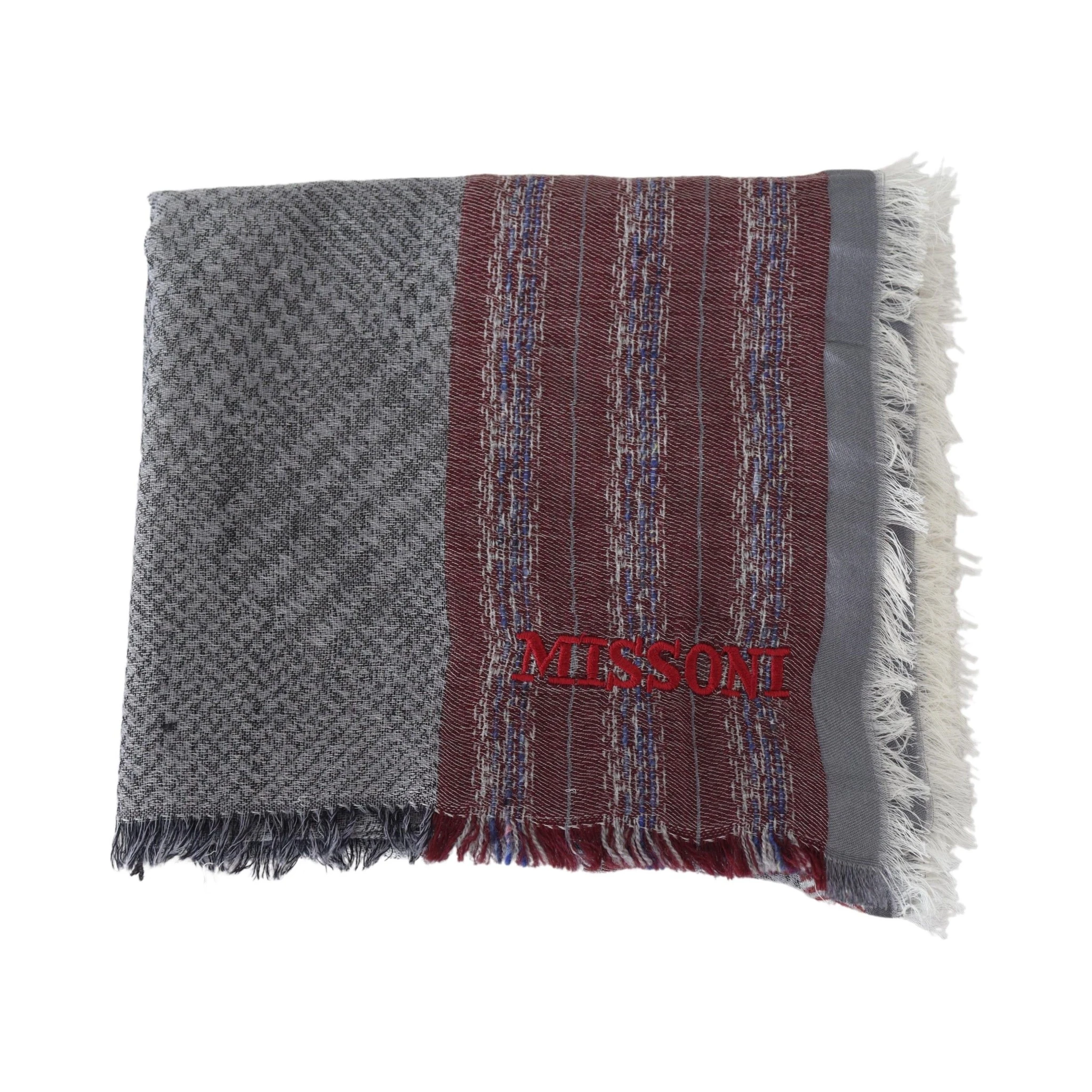 Multicolor Wool Striped Unisex Neck Wrap Shawl Scarf