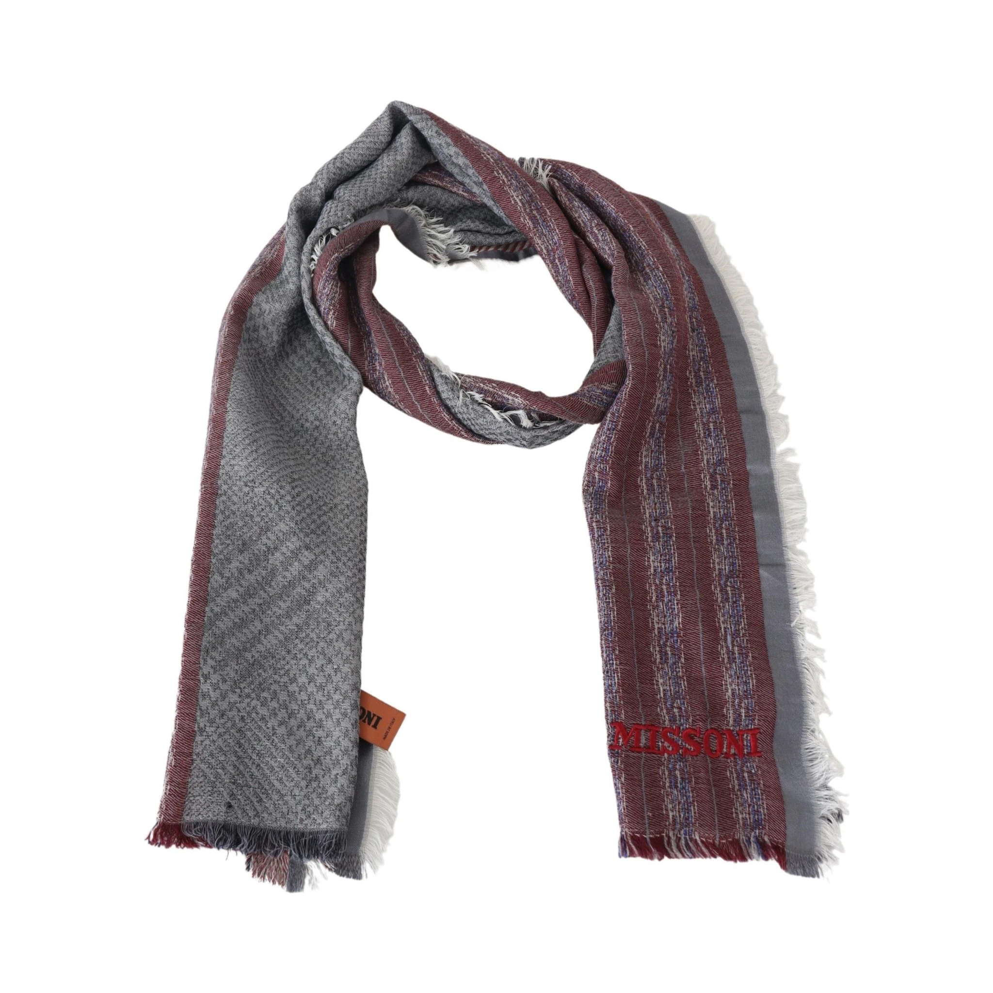 Multicolor Wool Striped Unisex Neck Wrap Shawl Scarf