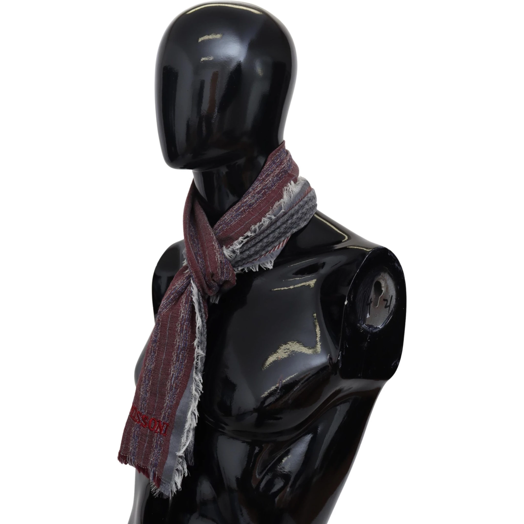 Multicolor Wool Striped Unisex Neck Wrap Shawl Scarf