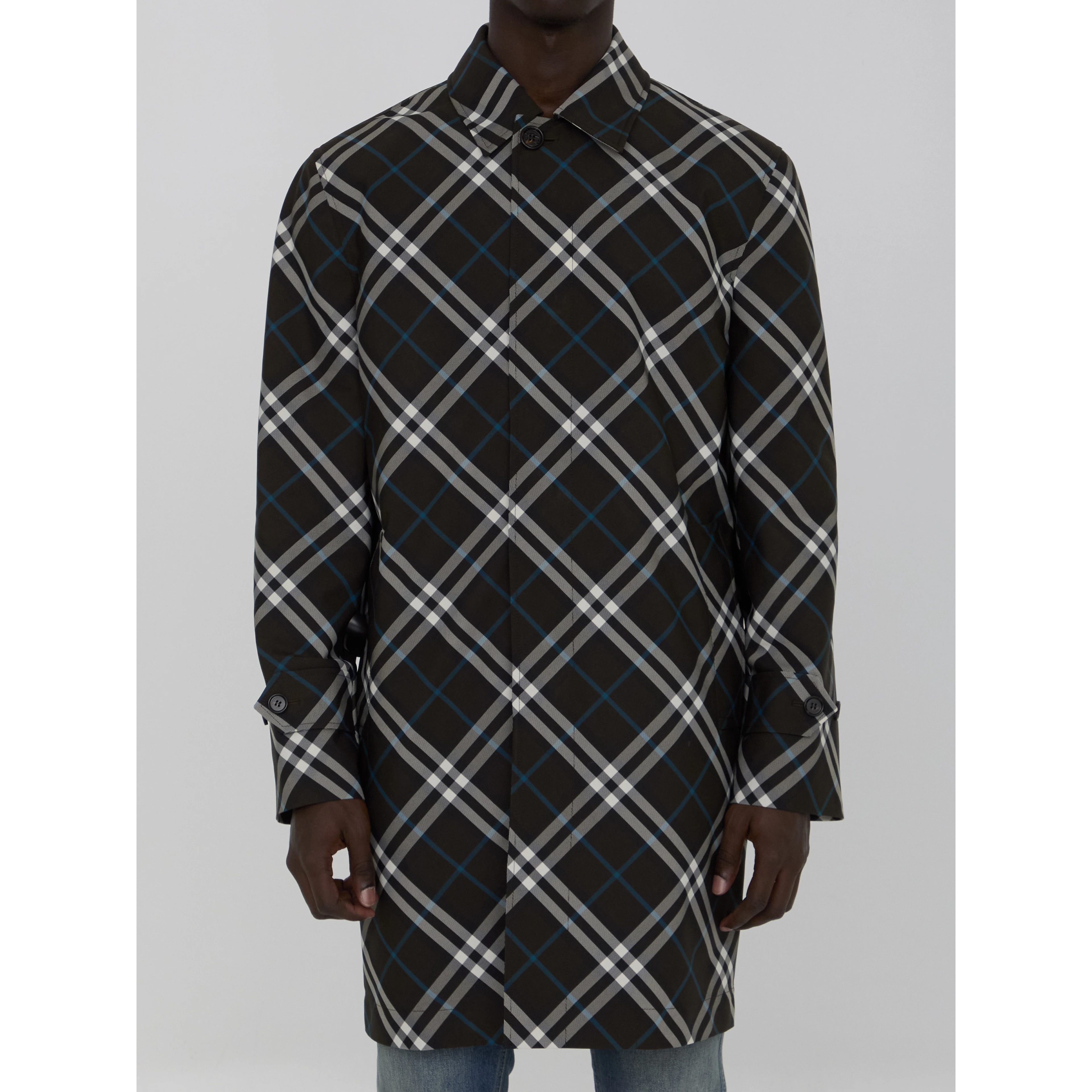 Check medium trench coat