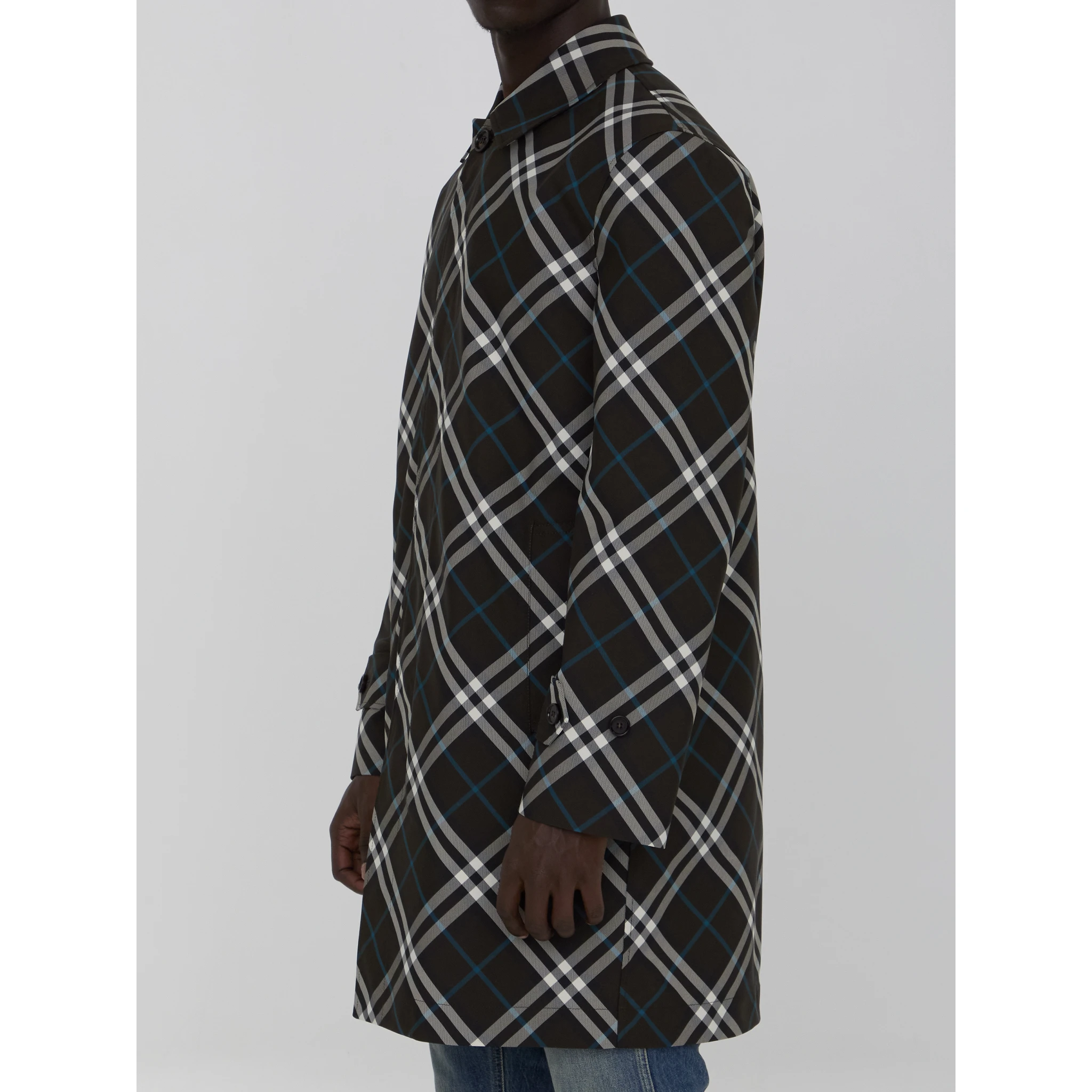 Check medium trench coat