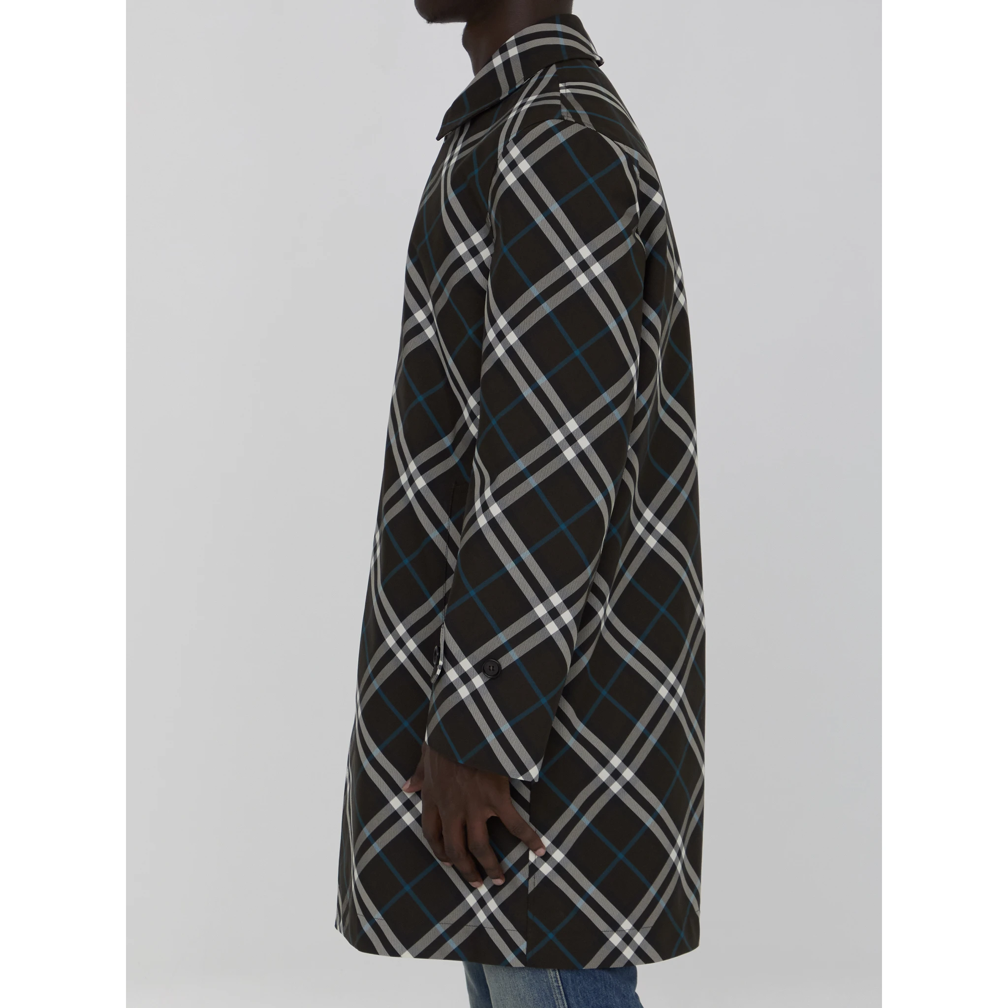 Check medium trench coat