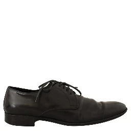 Black Leather Derby Dress Formal Shoes
