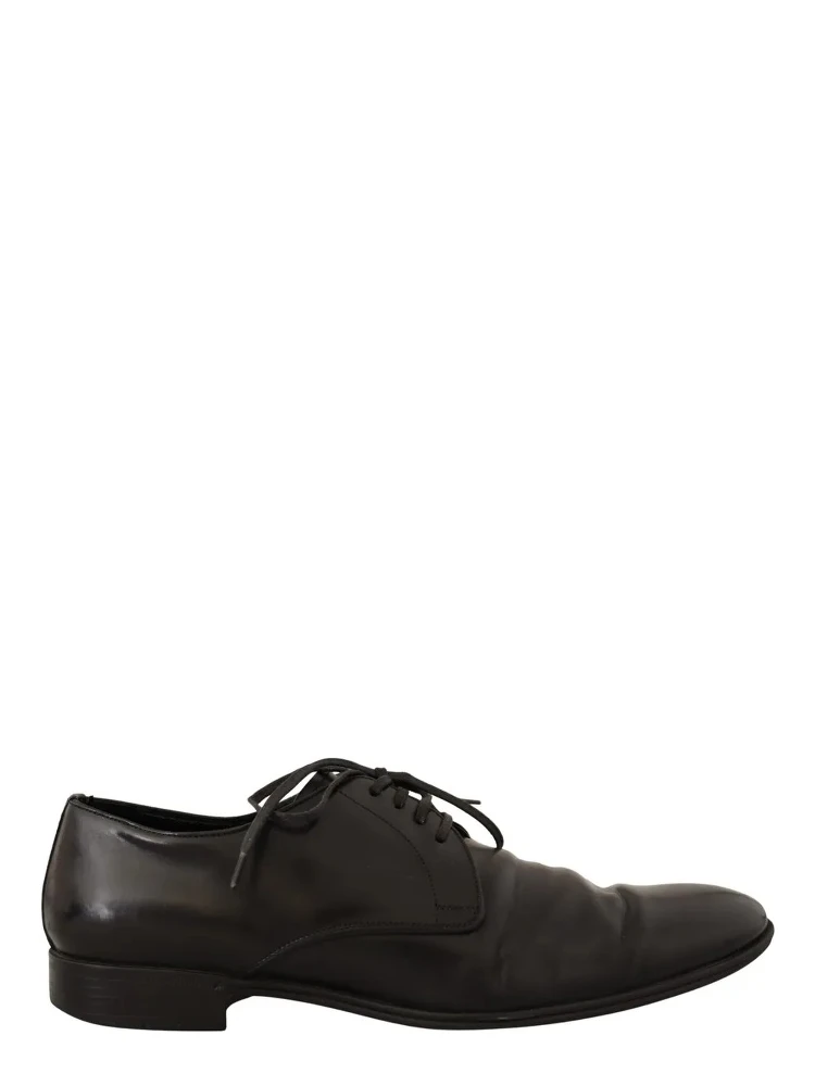 Black Leather Derby Dress Formal Shoes