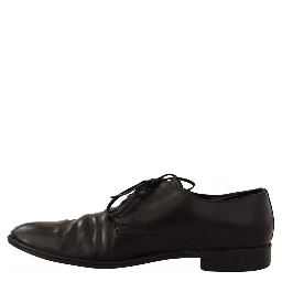 Black Leather Derby Dress Formal Shoes