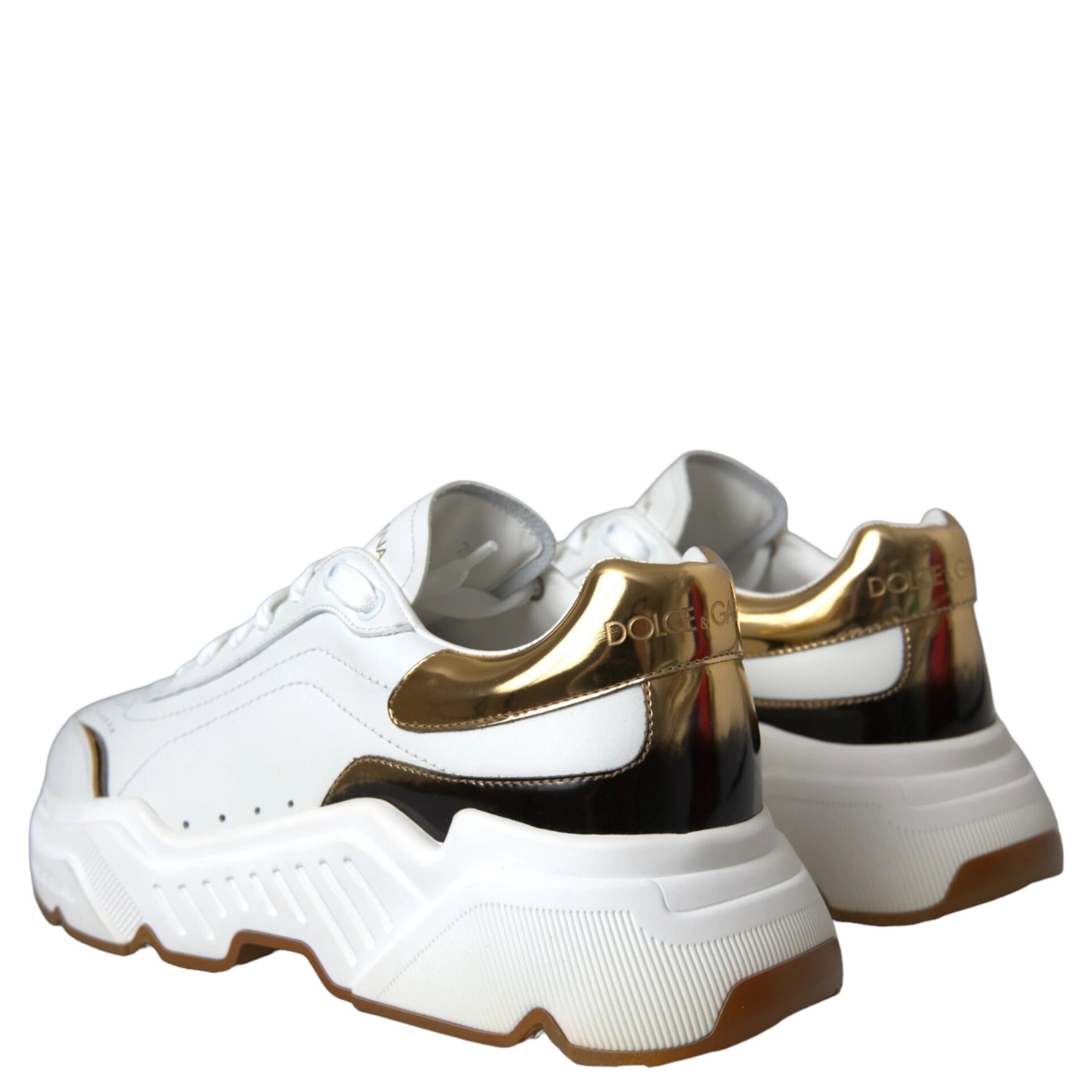 White Gold DAYMASTER Leather Sneakers Shoes