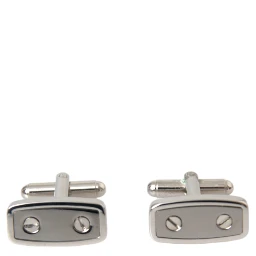 Silver Plated Metal Brass Pin Men Cufflinks