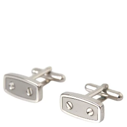 Silver Plated Metal Brass Pin Men Cufflinks