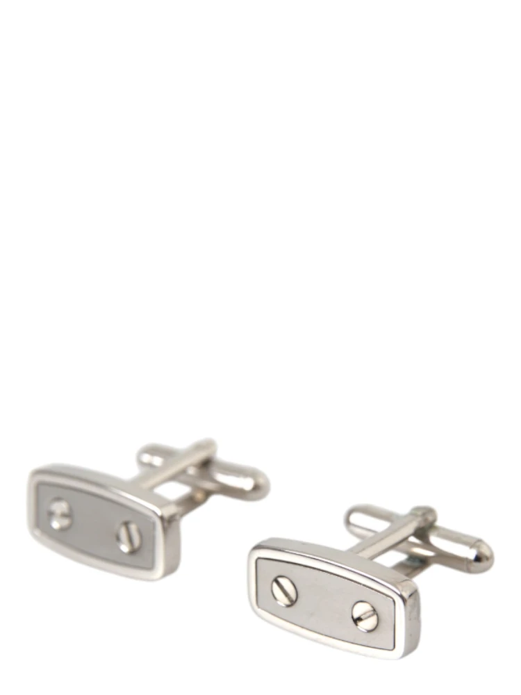 Silver Plated Metal Brass Pin Men Cufflinks alternative