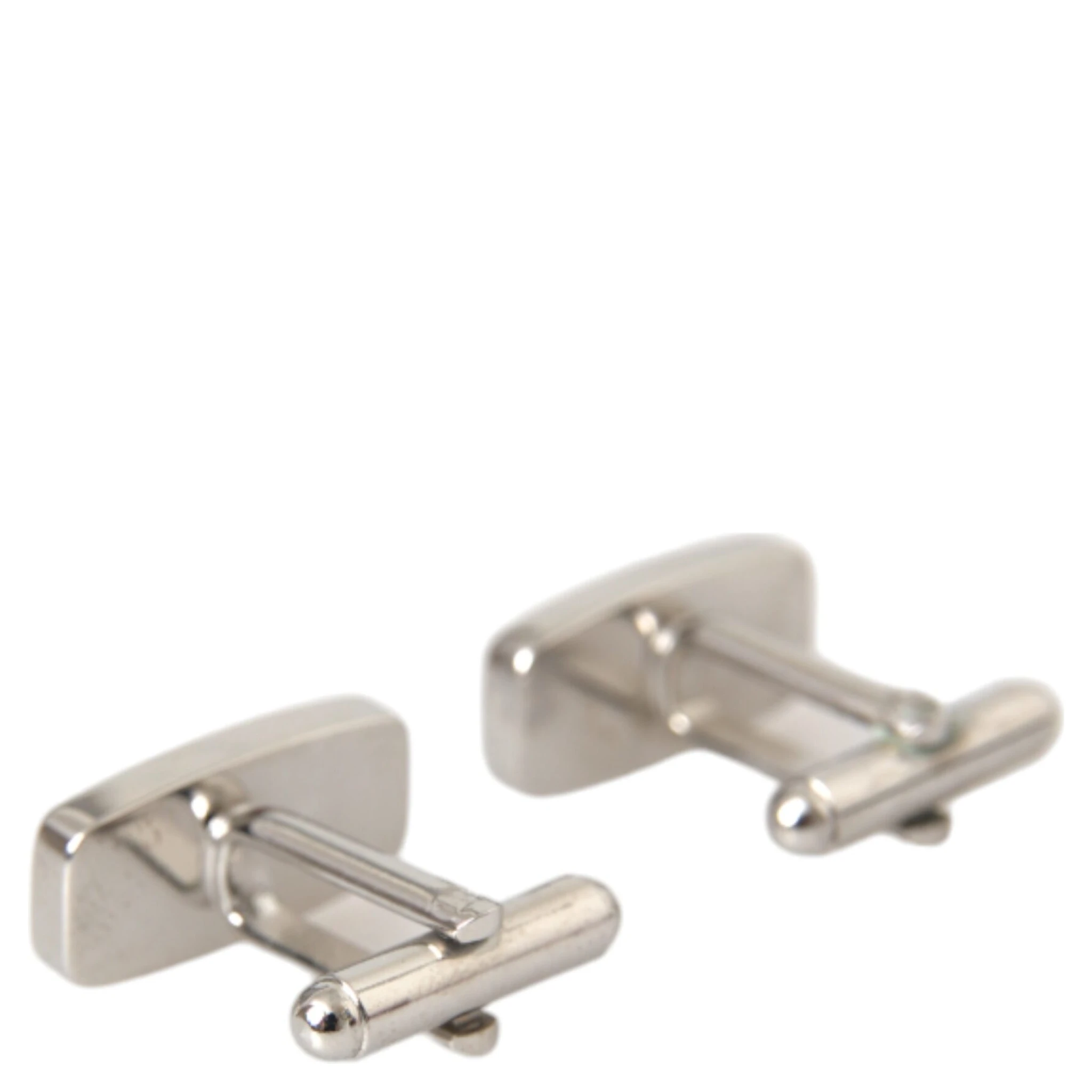 Silver Plated Metal Brass Pin Men Cufflinks