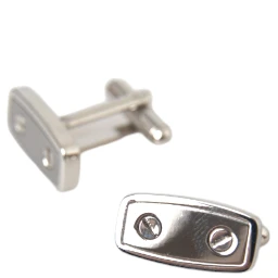 Silver Plated Metal Brass Pin Men Cufflinks