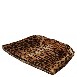 Brown Leopard Fur Women Bucket Hat