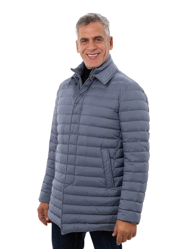 Blue polyester jacket alternative