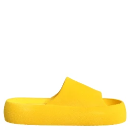 Yellow Rubber Slides Sandals Beachwear Shoes