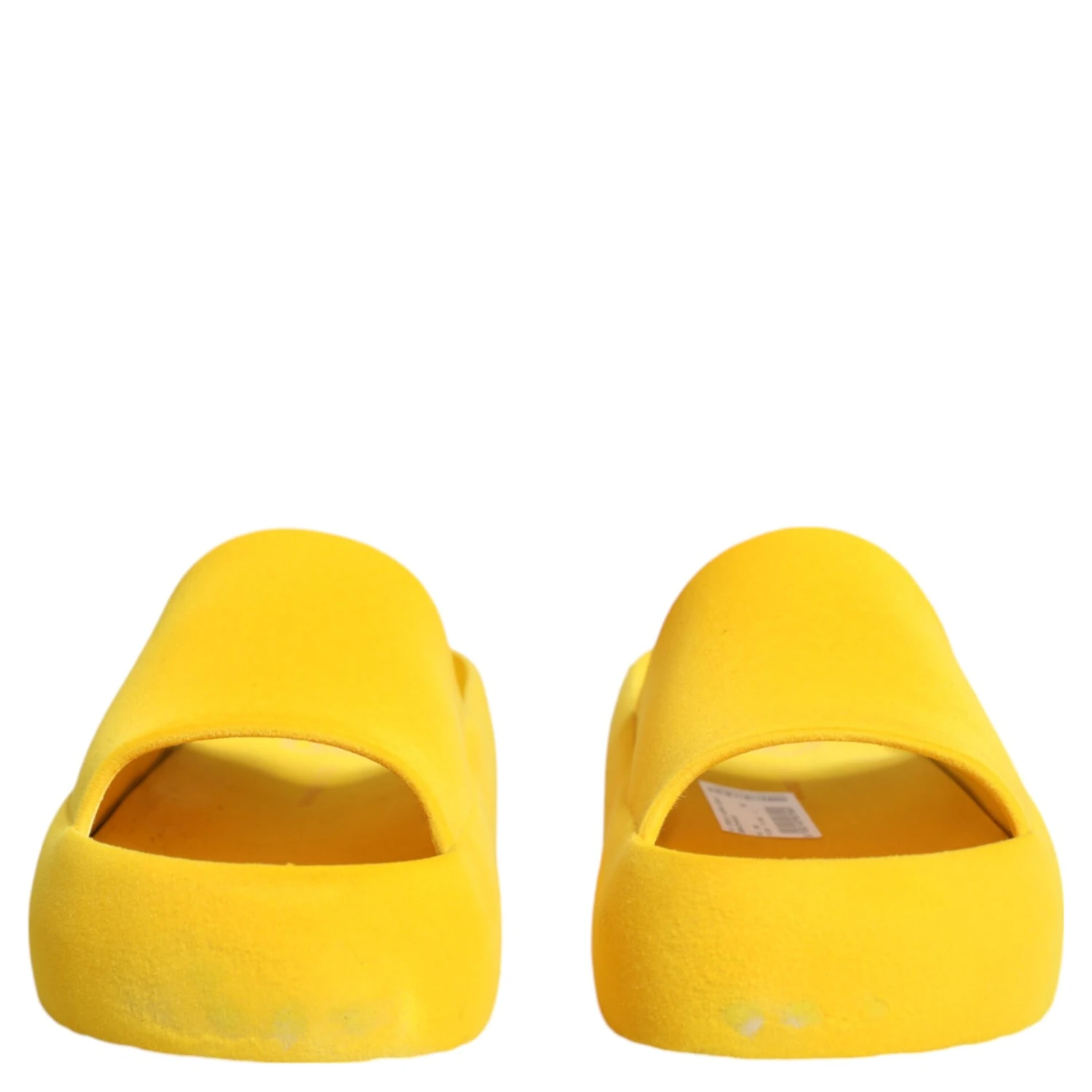 Yellow Rubber Slides Sandals Beachwear Shoes