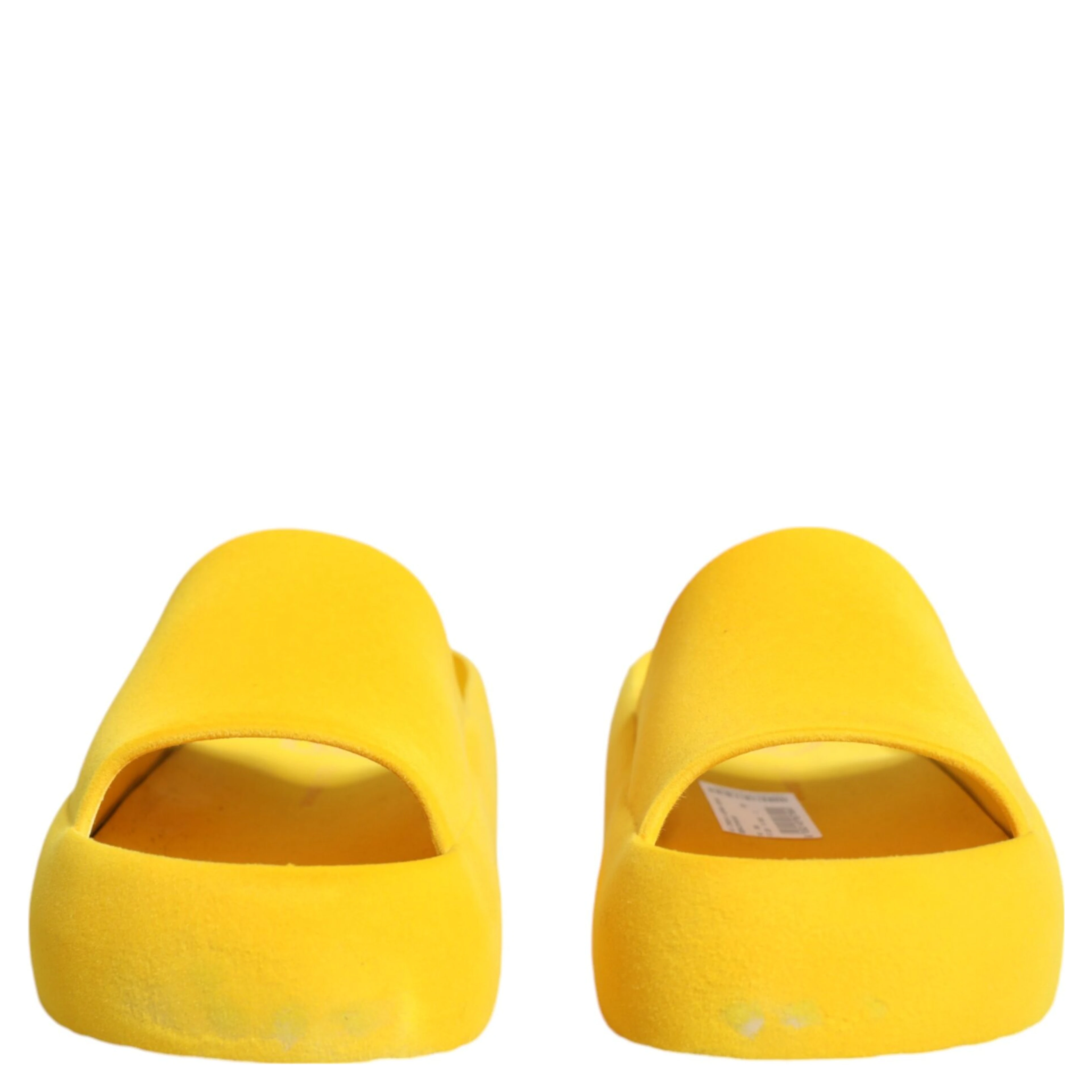 Yellow Rubber Slides Sandals Beachwear Shoes