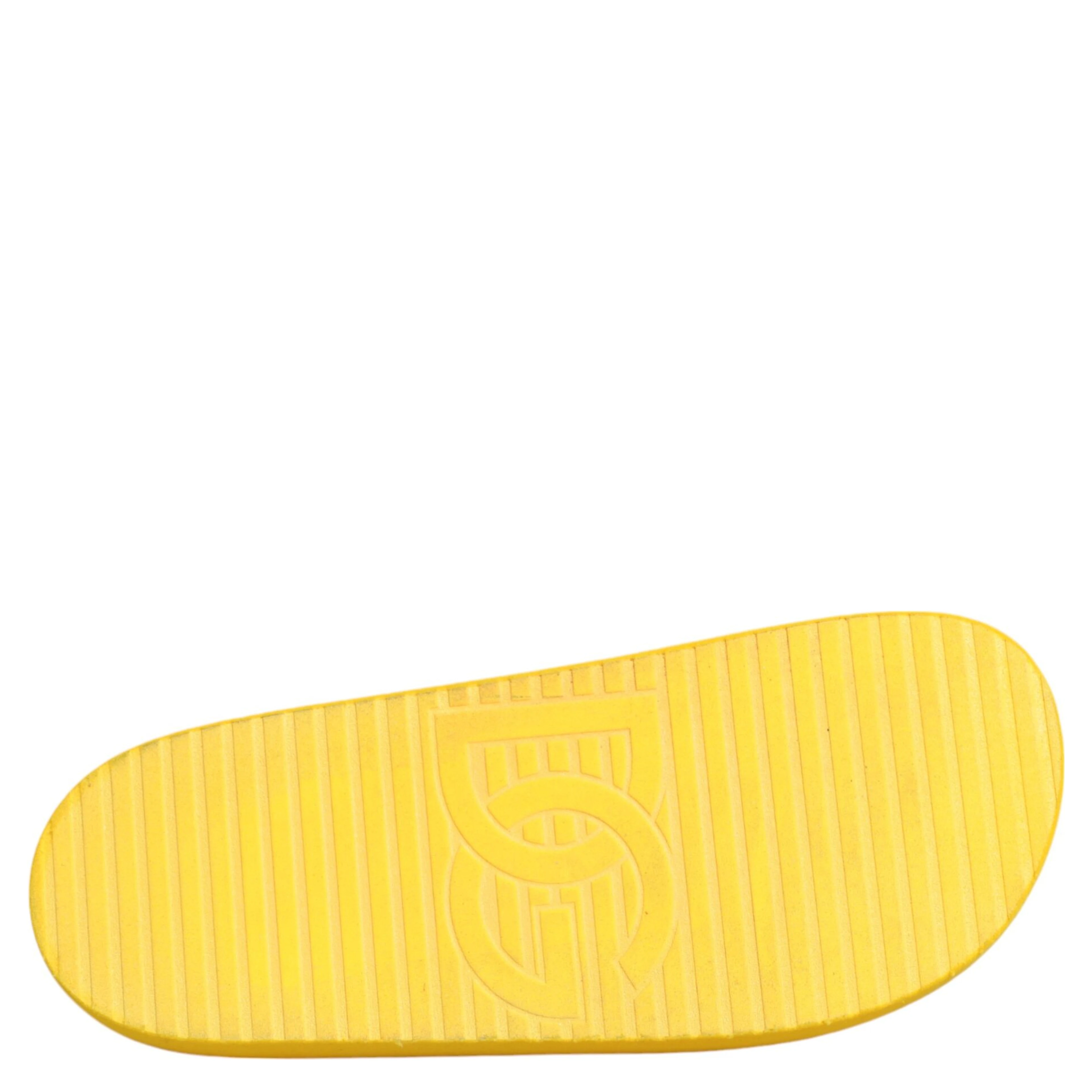 Yellow Rubber Slides Sandals Beachwear Shoes