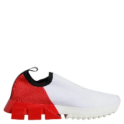 White Red Low Top Sorrento Men Sneakers Shoes