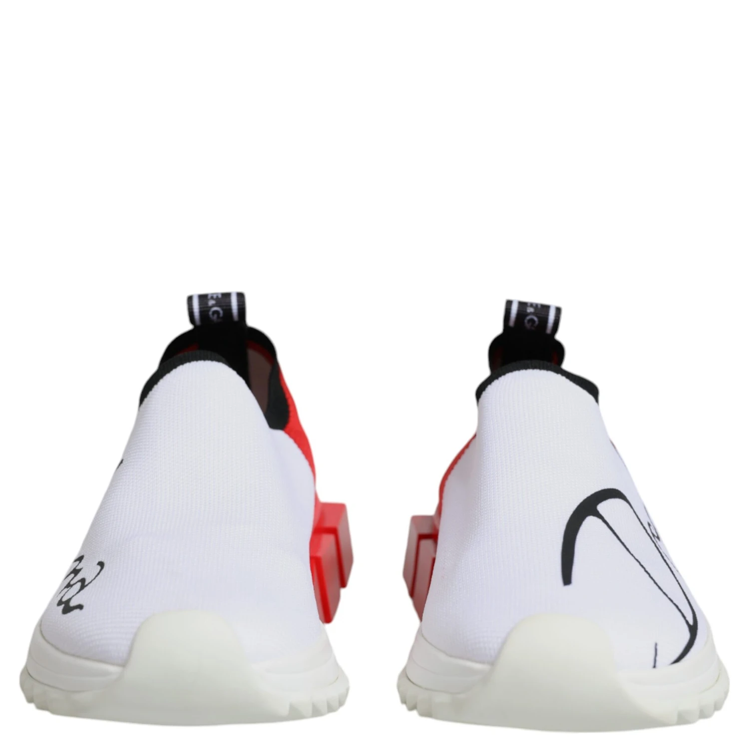 White Red Low Top Sorrento Men Sneakers Shoes