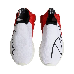 White Red Low Top Sorrento Men Sneakers Shoes