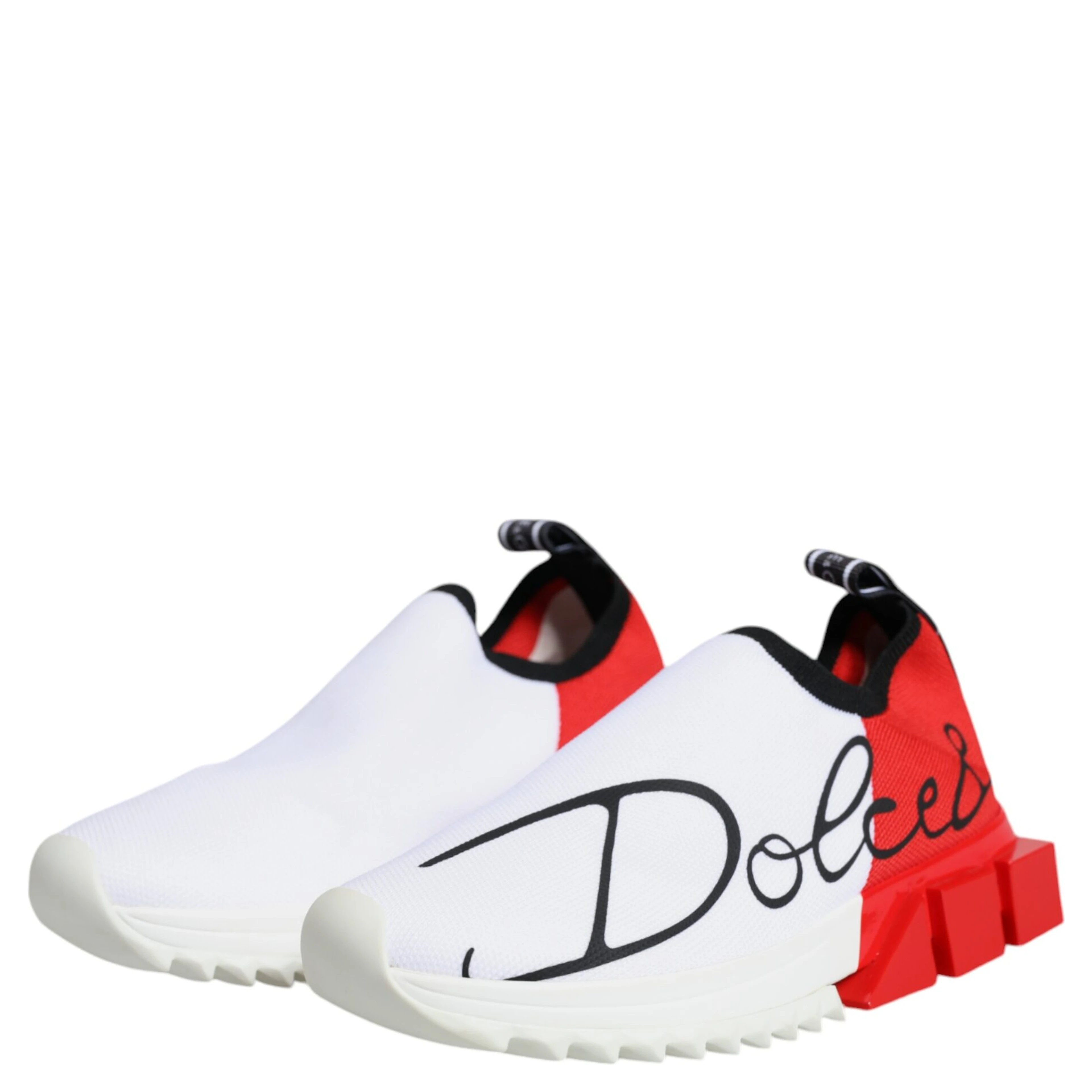 White Red Low Top Sorrento Men Sneakers Shoes