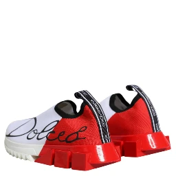 White Red Low Top Sorrento Men Sneakers Shoes