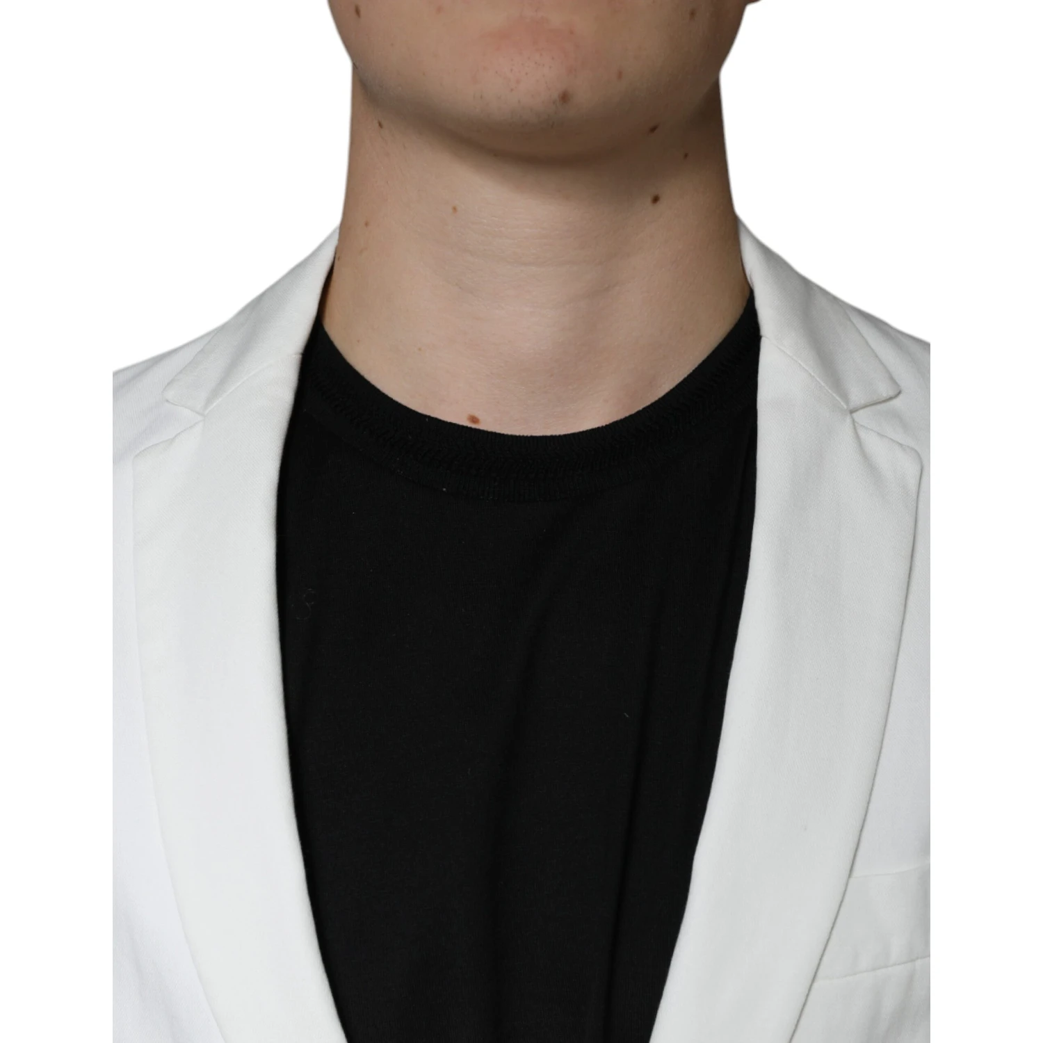 White Single Breasted One Button Dress Formal Blazer