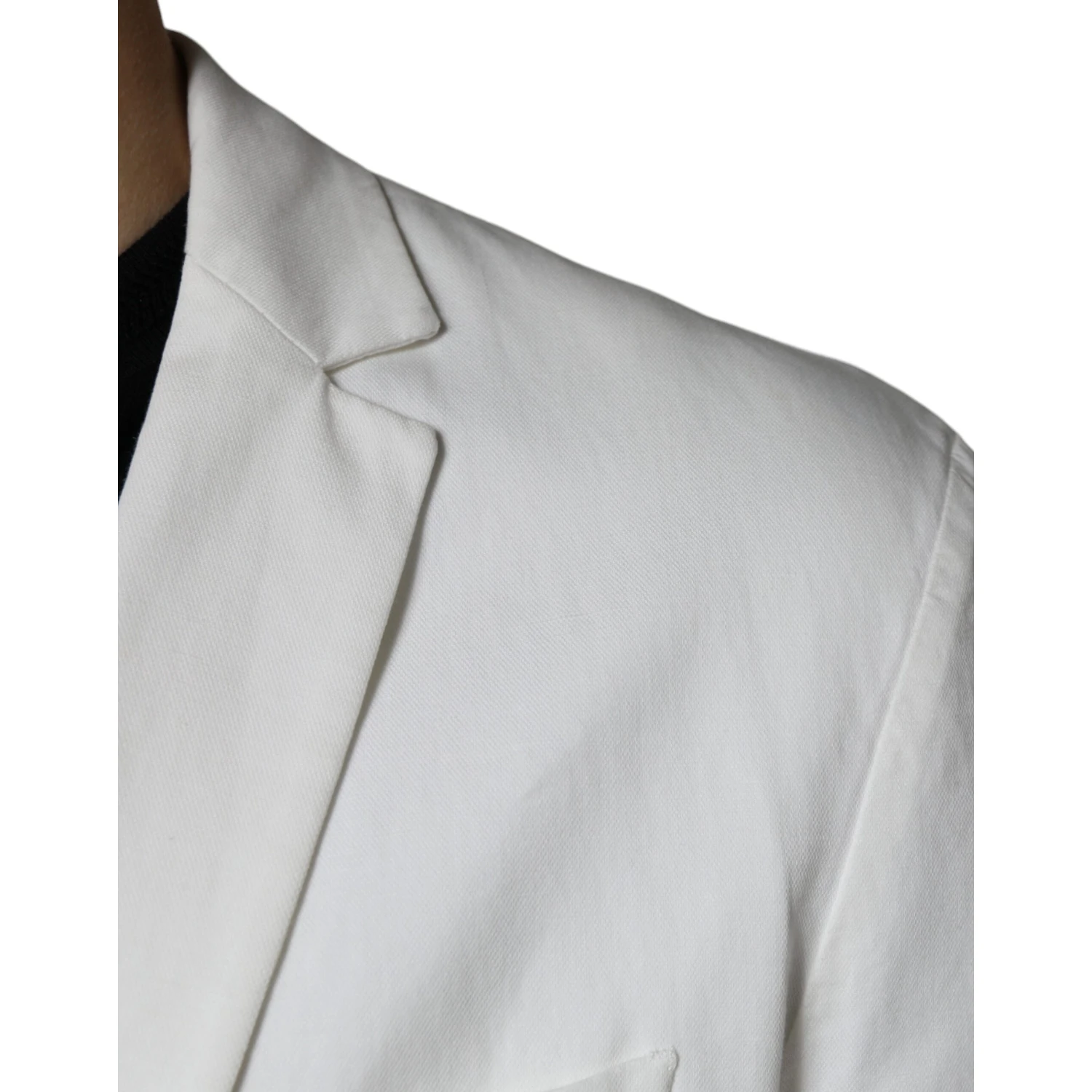 White Single Breasted One Button Dress Formal Blazer
