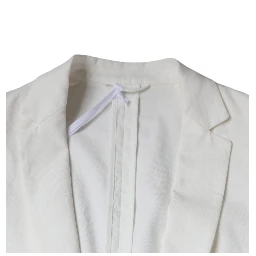 White Single Breasted One Button Dress Formal Blazer