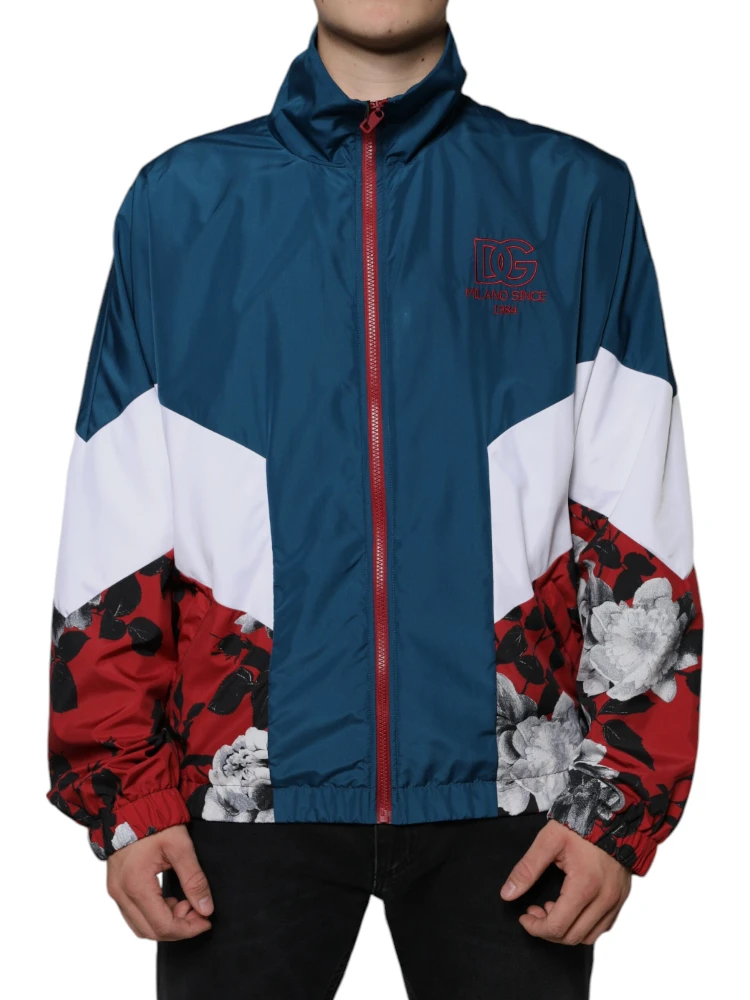 Multicolor Polyester Full Zip Jacket
