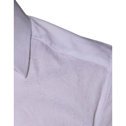 White Cotton Men Dress GOLD Formal Shirt