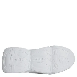 White Padded Fabric Low Top Sneakers Shoes