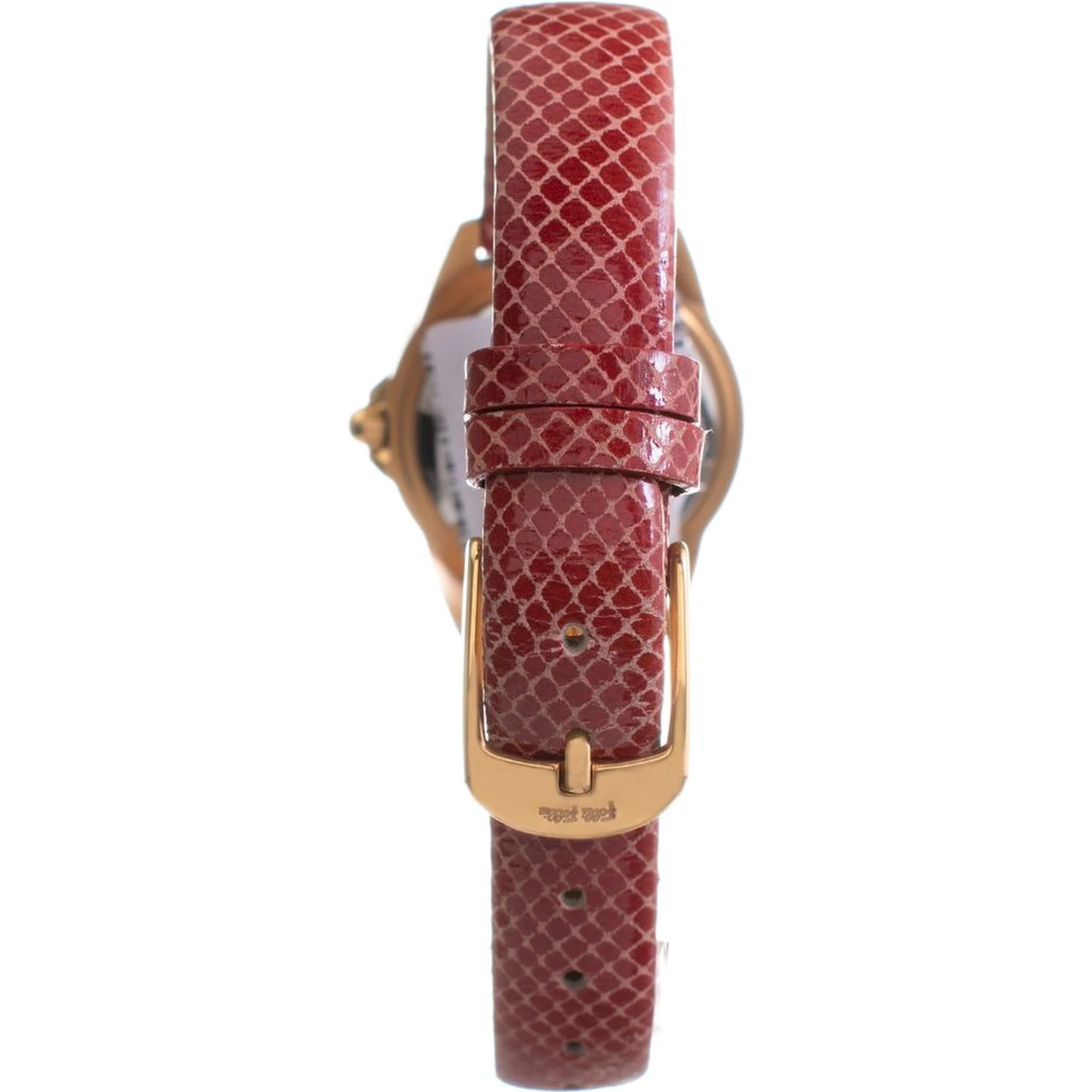 Red Leather Dress Watch