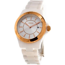 White Plastic Dress Watch